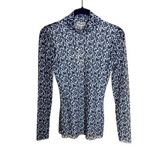 Baum und Pferdgarten Jodi Geometric Mesh Turtleneck Top size X-Small